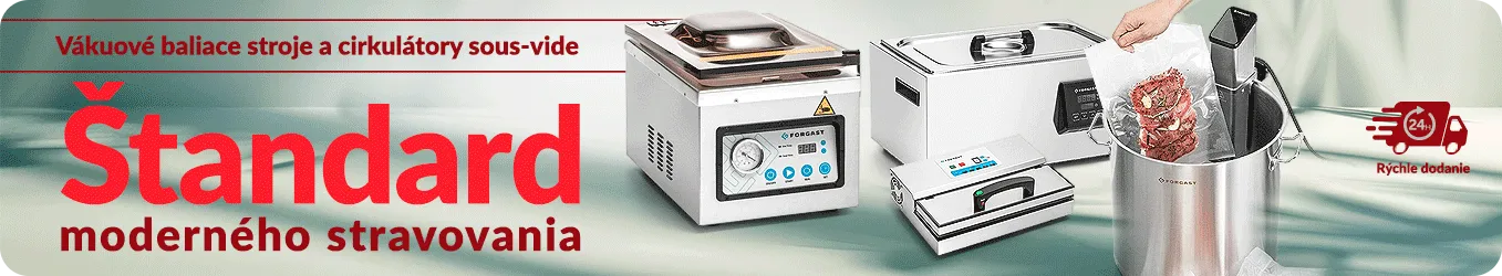 Vákuové baliace stroje a cirkulátory sous-vide