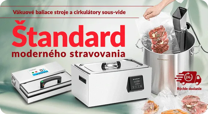 Vákuové baliace stroje a cirkulátory sous-vide