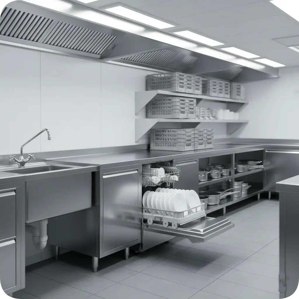 Ako vybrať ideálnu komerčnú umývačku riadu.