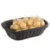 Košík na pečivo z polypropylénu, obdĺžnikový, čierny, 26.5x19x7 cm | APS-50702