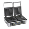 Elektrický vaflovač LIEGE, 4 vafle, 9.5x15x2.3 cm, 2x3.2 kW | ROLLER GRILL GED 20