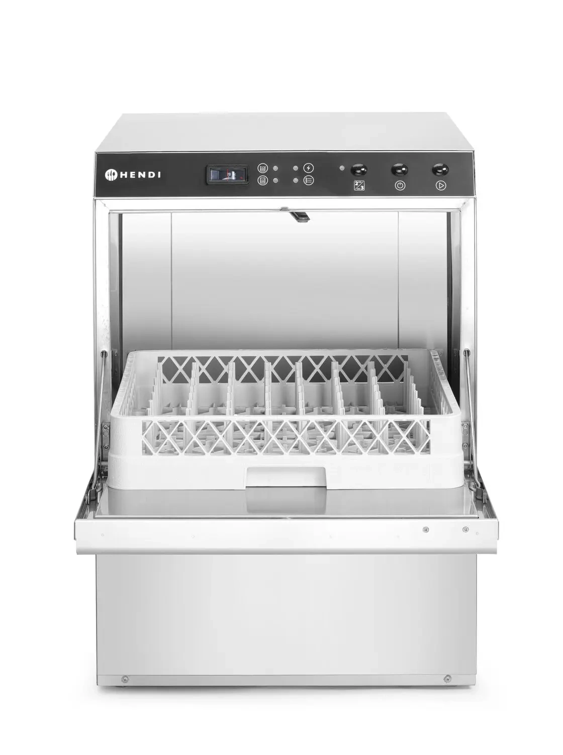 Gastronomická umývačka riadu Doppio s dávkovačom detergentu a odtokovým čerpadlom, 230/400 V | HENDI 237366