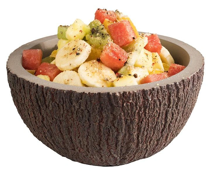 Miska COCONUT, betón, hnedá a sivá, 18x9.5 cm, 1 l | APS 30020