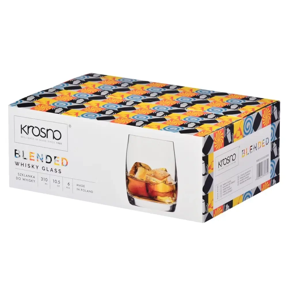 Poháre na whisky alebo nápoje, Blended - súprava 6 kusov | KROSNO GLASS F689535025033000