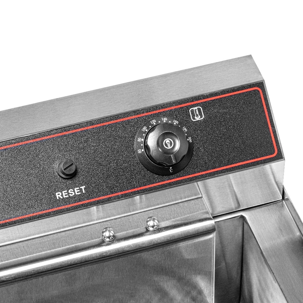 Elektrická fritéza 1-komorová 30 l, 6 kW, studená zóna | FORGAST FG09018