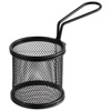 Košík na servírovanie SNACKHOLDER, čierna farba, 8x7.5 cm | APS 40624