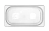 HACCP polypropylénová nádoba 1/3 GN, 10 cm hlboká HENDI 880272