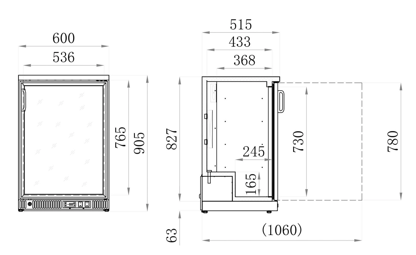 Chłodziarka do butelek, 142 l, aluminium, dynamiczne chłodzenie, automatyczne odszranianie | YATO YG-05350