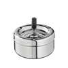 Popolník PUSH s vekom s otočným mechanizmom, nehrdzavejúca oceľ, 13x12 cm | APS 54