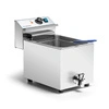 Elektrická fritéza 1-komorová s vysokým výkonom 10 l, 10,2 kW, 400 V | FORGAST FG09010