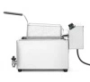 Elektrická fritéza XL, 10 l, nerezová oceľ, 1-komorová | HENDI 209424