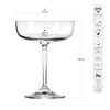 Poháre COUPETTE 260 AXIS, 260 ml, sada 6 kusov | KROSNO GLASS F57C978023005100
