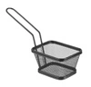 Miniatúrny košík na vyprážané občerstvenie čierny 10,5x9 cm | HENDI 425671