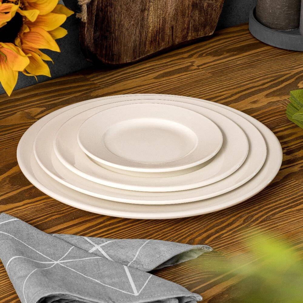 Talerz płytki deserowy, porcelanowy, 16,5 cm, linia Prima | MODERMO MP029