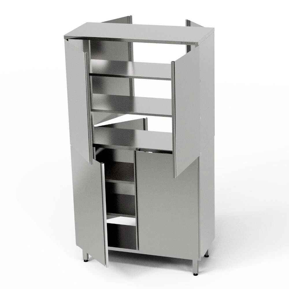 Nerezová priechodná skrinka 80x70x180 cm | FORGAST