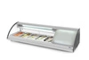 Chladiaca vitrína na sushi, 63 l, LED, 3-7°C, 130.7x45x33 cm | HENDI 233757