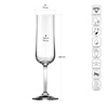 Poháre na šumivé víno SPARKLING WINE 250 AXIS, 250 ml, súprava 6 kusov | KROSNO GLASS F57C978022001010