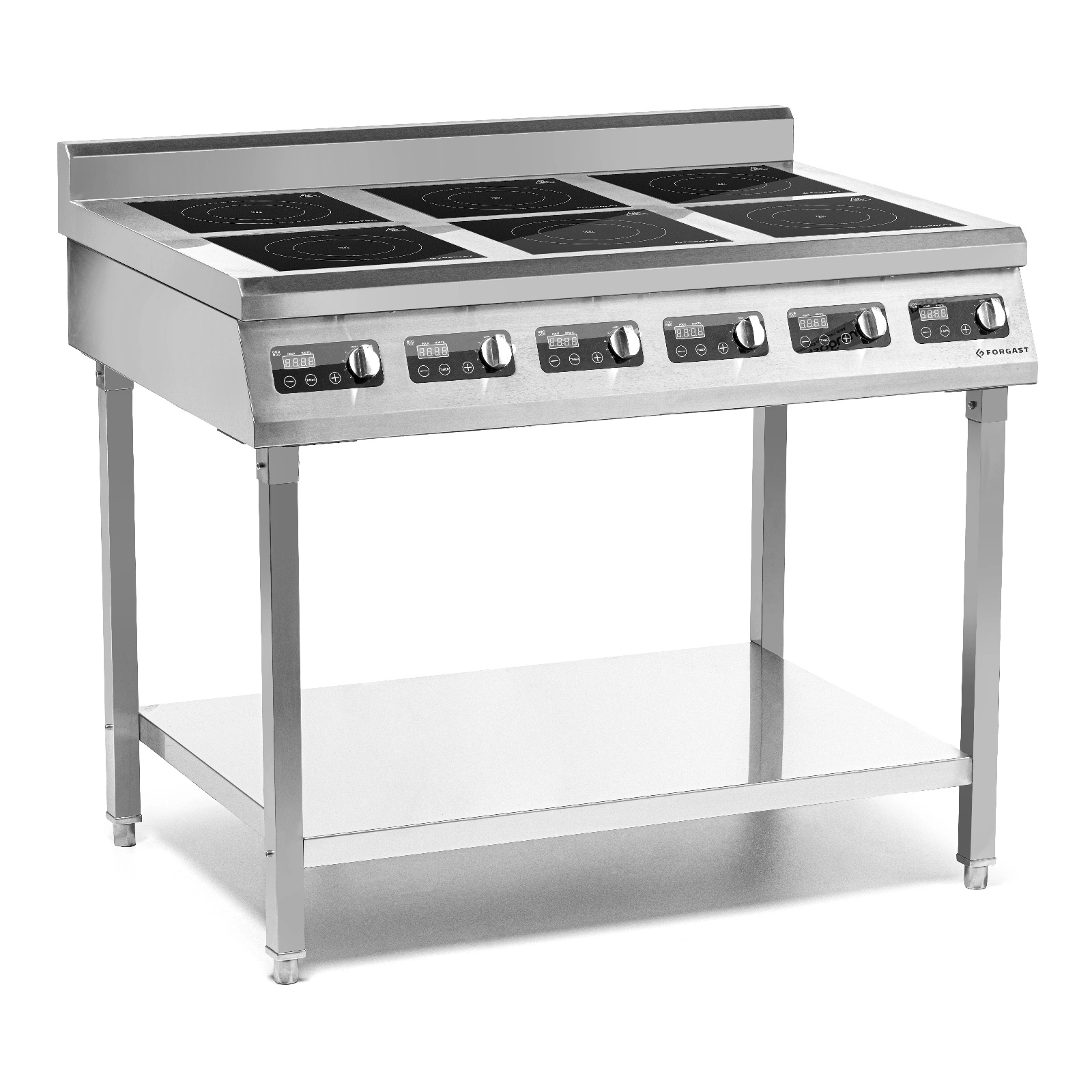 Kuchyňa indukčná 6-zónová na podstavci, 6x3.5 kW, 2x400 V | FORGAST FG09038