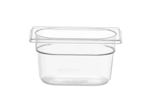 Nádoba COOL transparentná, GN 1/9, 10 cm zo SAN | HENDI 882399
