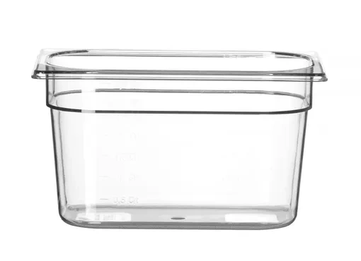 Nádoba COOL transparentná, GN 1/4, 15 cm zo SAN | HENDI 882276