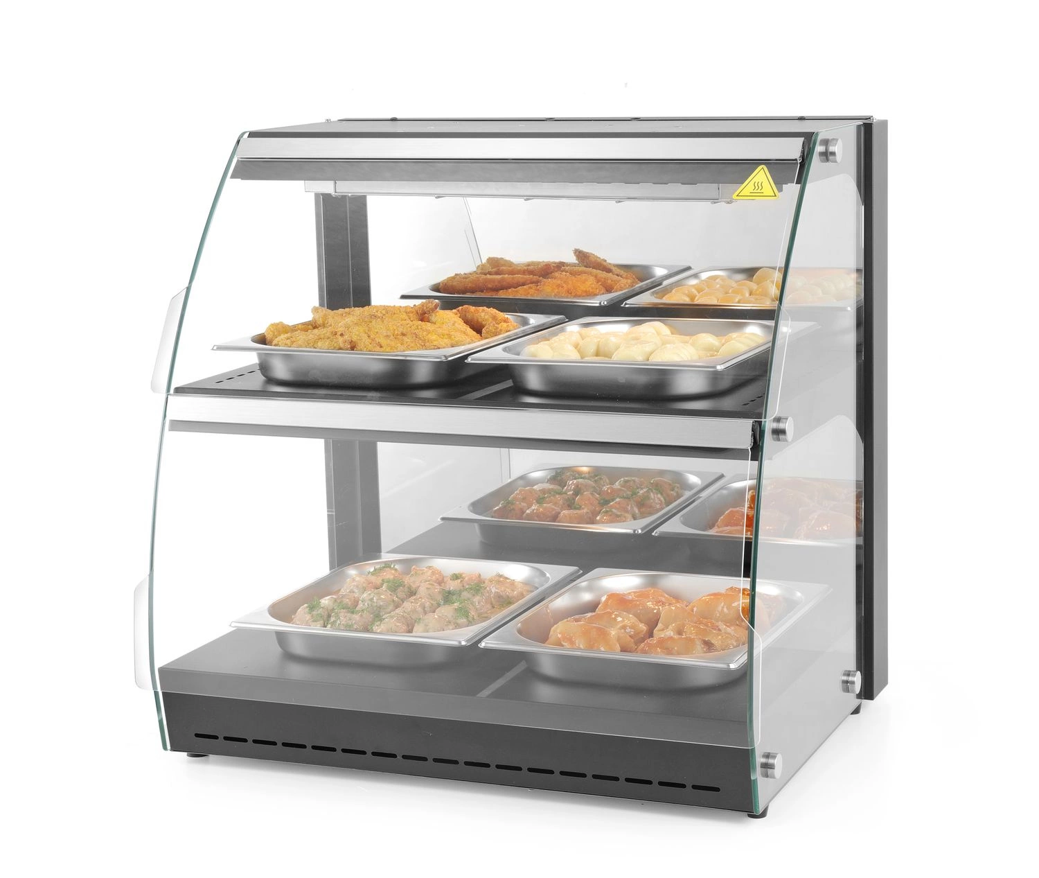 Dvojúrovňová vyhrievaná vitrína, 97 l, 0.56 kW | HENDI 233962