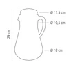 Džbán s chladiacou vložkou, 3 l | APS 10770