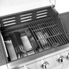 Záhradný plynový gril so skrinkou a bočným horákom, počet horákov 3+1, 13,8 kW | FORGAST FG09107