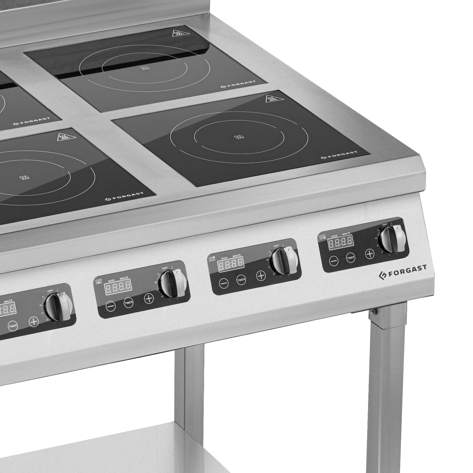 Kuchyňa indukčná 4-zónová na podstavci, 4x3,5 kW, 400 V | FORGAST FG09037