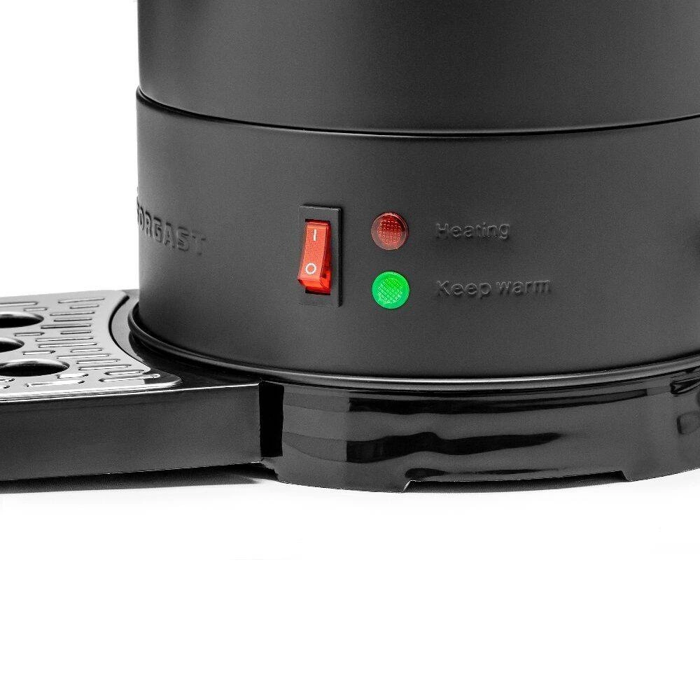 Ohrievač vody 8 l s odkvapkávacou táckou, čierny, dvojplášťový | FORGAST FG05560