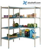 Rohový regál s 5 policami s hĺbkou 50 cm 2PD-55+5P-95+5P-105+10UM | ALUSHELF 50384