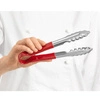 Červené servírovacie kliešte HACCP | FORGAST FG11118