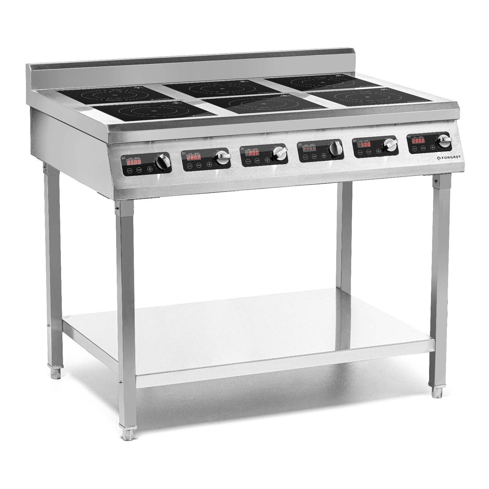 Kuchyňa indukčná 6-zónová na podstavci, 6x3.5 kW, 2x400 V | FORGAST FG09038