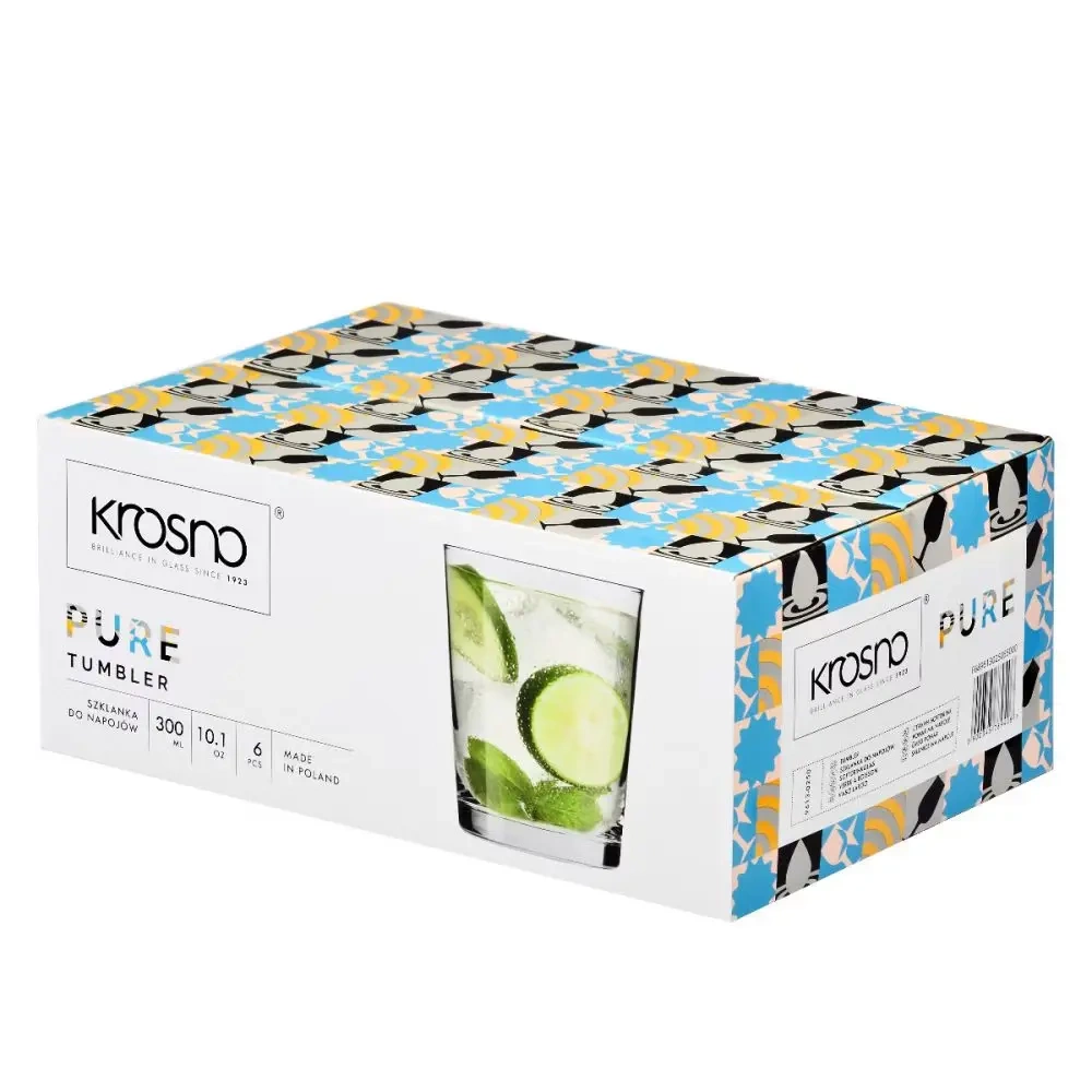 Nízke poháre na nápoje Pure, 250 ml - súprava 6 kusov | KROSNO GLASS F689613025055000