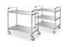 2-policový skladací čašnícky vozík z nehrdzavejúcej ocele HENDI 810002
