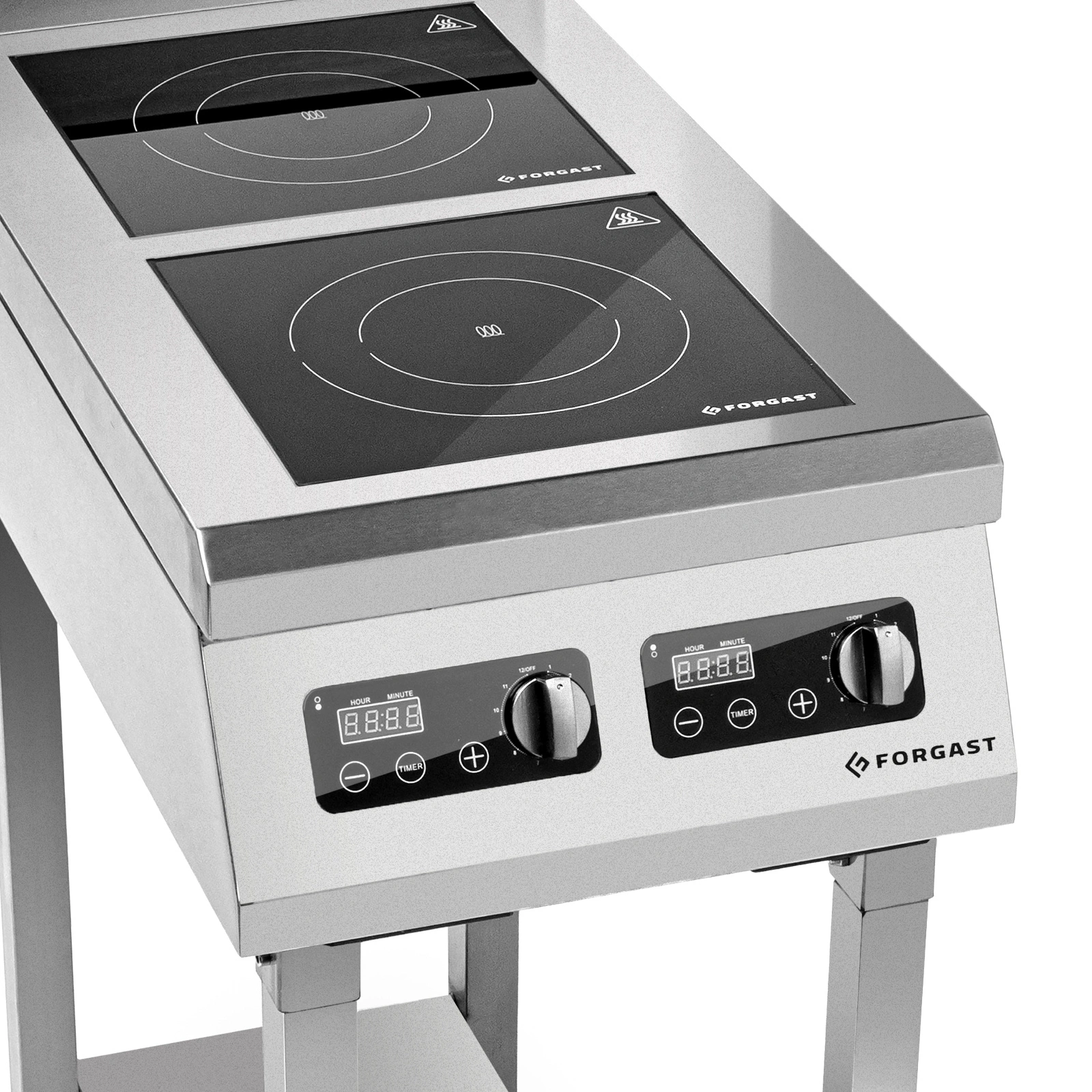 Kuchyňa indukčná 2-platňová s podstavcom, 2x3,5 kW, 400 V | FORGAST FG09036