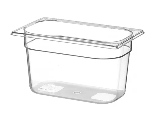 Nádoba COOL transparentná, GN 1/4, 15 cm zo SAN | HENDI 882276