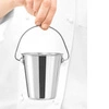Mini vedierko finger food, nehrdzavejúca oceľ, priemer 12 cm | FORGAST FG11505