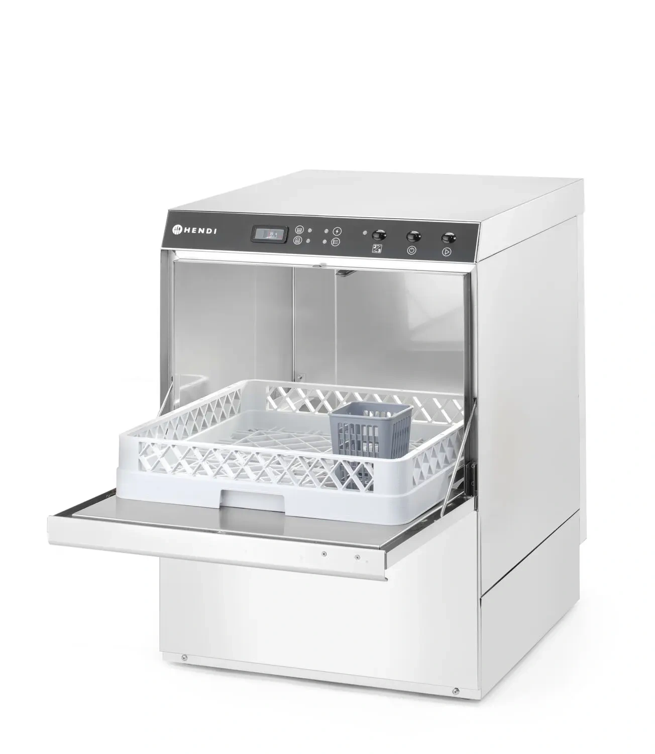 Gastronomická umývačka riadu Doppio s dávkovačom detergentu a odtokovým čerpadlom, 230/400 V | HENDI 237366