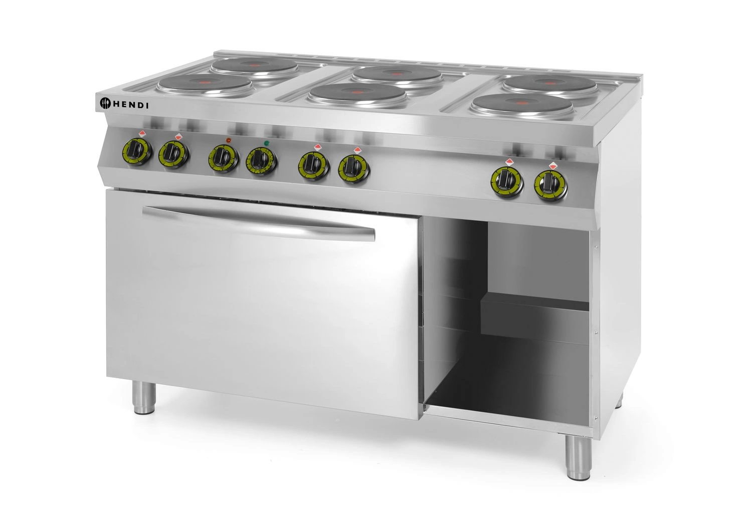 Gastronomická elektrická kuchyňa 6-platňová s rúrou, 18,6 kW, 400 V | HENDI 226247