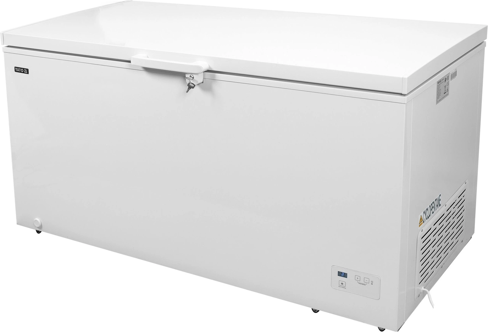 Truhlicová mraznička s objemom 435 l | YATO YG-05179