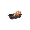 Košík z polypropylénu GN LINE, obdĺžnikový, čierno-hnedý, GN 1/4, 27x16.5x7.5 cm | APS 40225