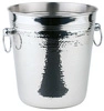 Chladič na fľaše, cooler, nehrdzavejúca oceľ, HAMMERSCHLAG 21x21.5 cm, 4 l | APS 36026