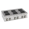 Nastaviteľný elektrický varič 6 štvorcových polí 22x22 cm | TECNOINOX 716007