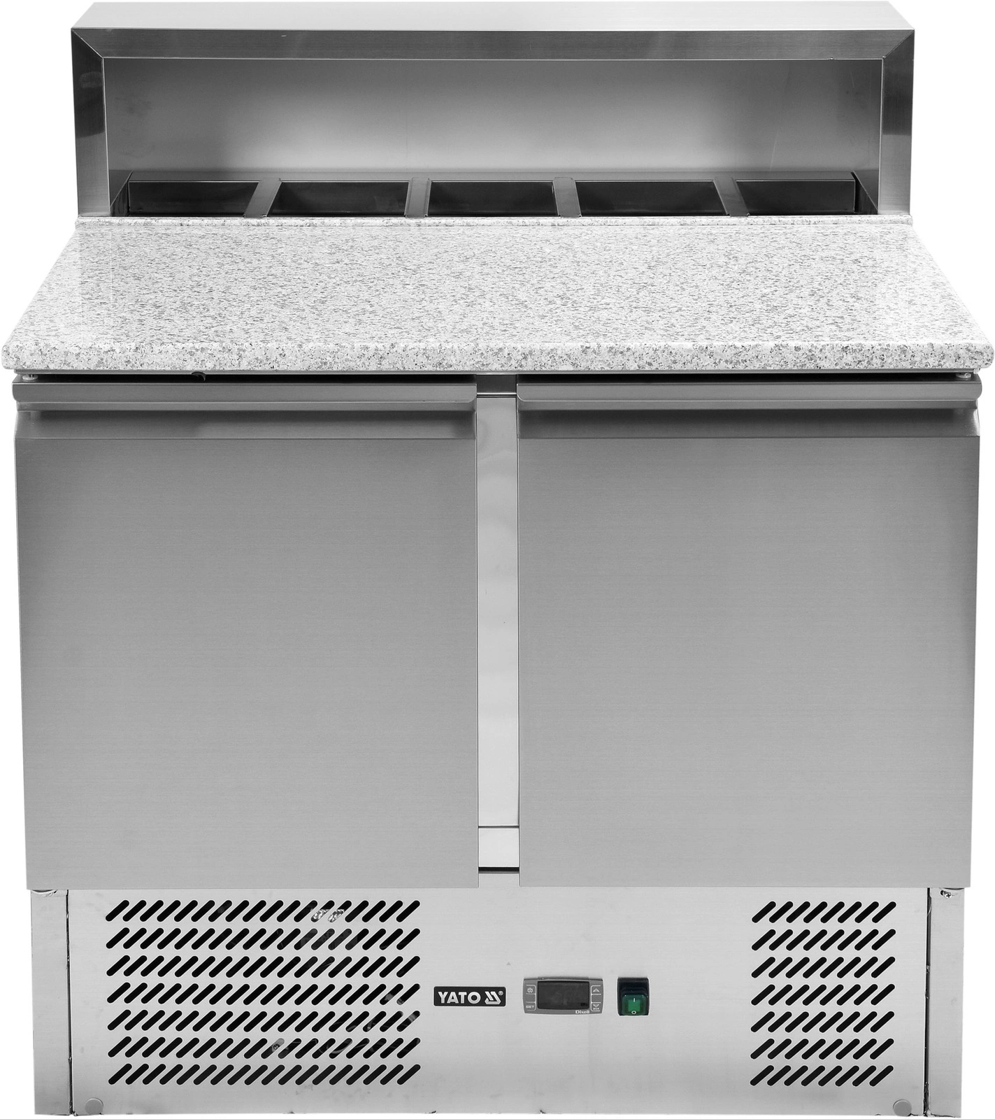 Chladiaci stôl 2-dverový na pizzu s nadstavcom | YATO YG-05275