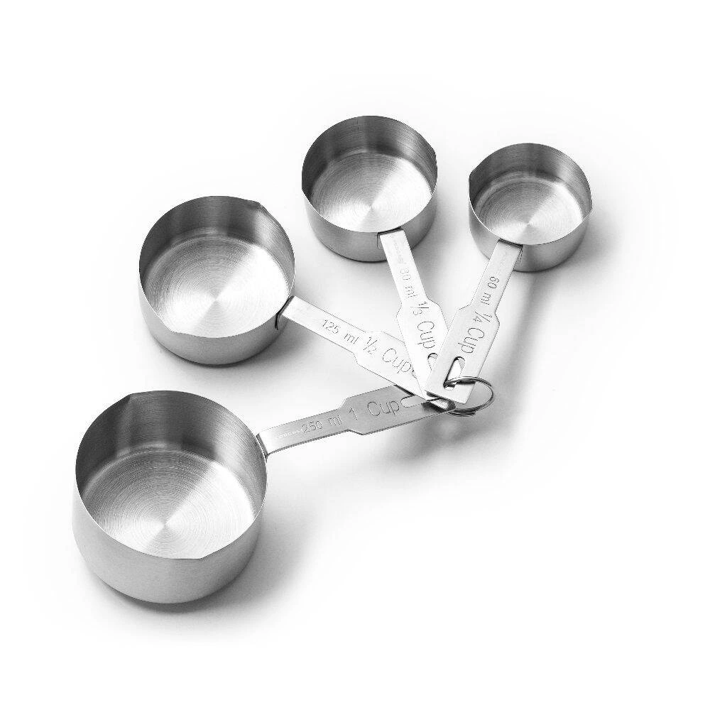 Súprava odmerných pohárov z nehrdzavejúcej ocele, 60/80/125/250 ml | FORGAST FG11045