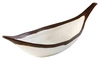 Miska CROCKER, melamín, bielo - hnedá, 30.5x10x7.5 cm, 170 ml | APS 84579