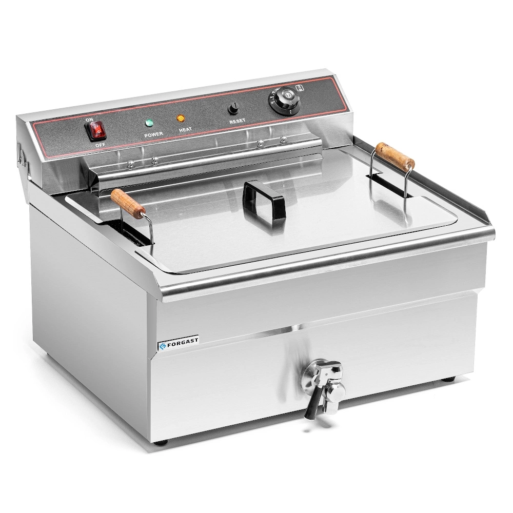 Elektrická fritéza 1-komorová 30 l, 6 kW, studená zóna | FORGAST FG09018