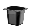 Nádoba COOL čierna, GN 1/6, 15 cm zo SAN | HENDI 882351