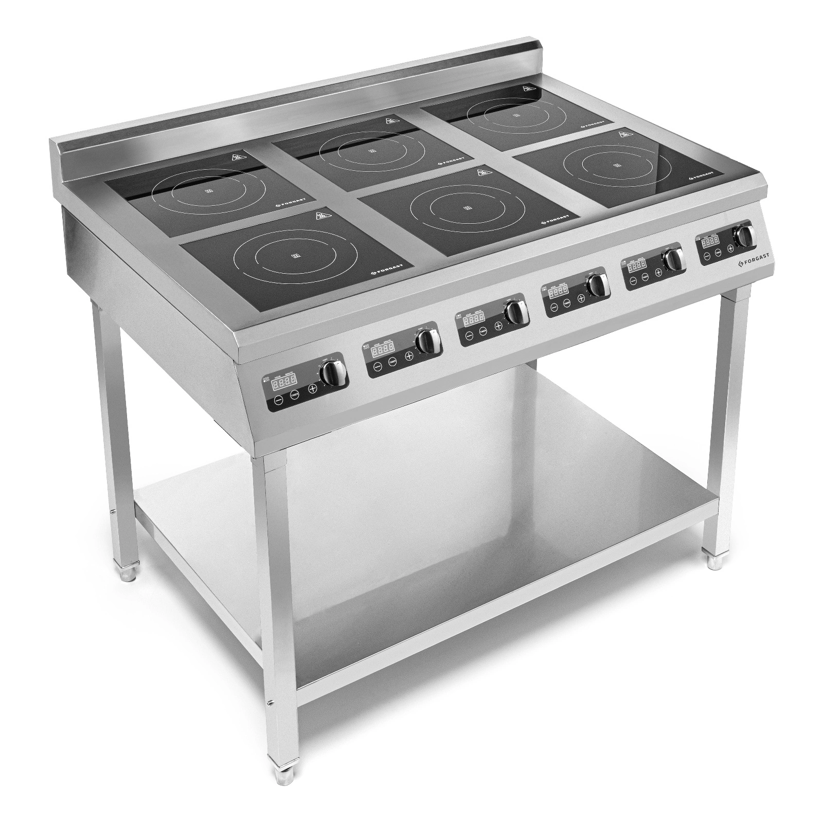 Kuchyňa indukčná 6-zónová na podstavci, 6x3.5 kW, 2x400 V | FORGAST FG09038
