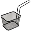 Košík na servírovanie SNACKHOLDER, čierna farba, 13x10.5x9 cm | APS 40627